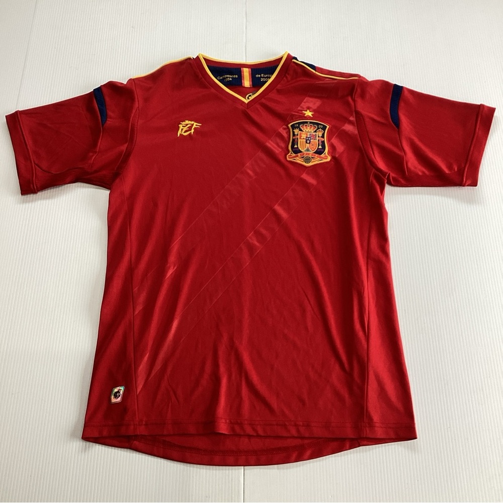 Real Federacion Espanola De Futbol Jersey Mens M Red Futbol Football Spain RFEF